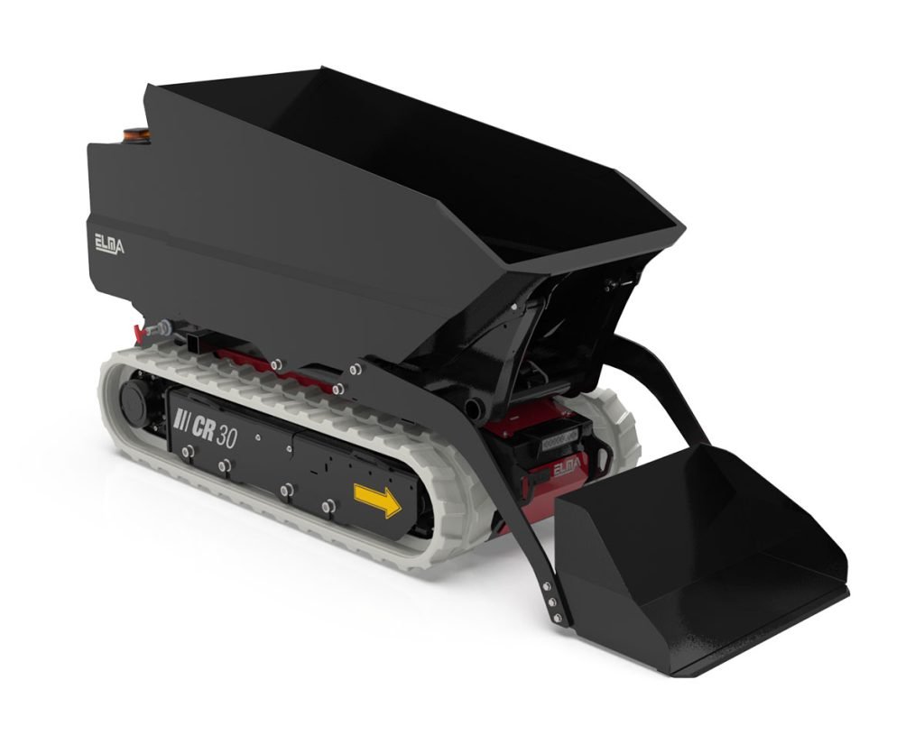 Elma dumper + bucket kit configuration; manufacturer photograph